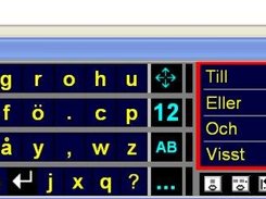 Swedish frequency keyboard for switch input
