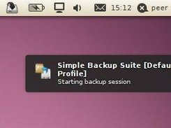 Simple Backup notification and status indicator