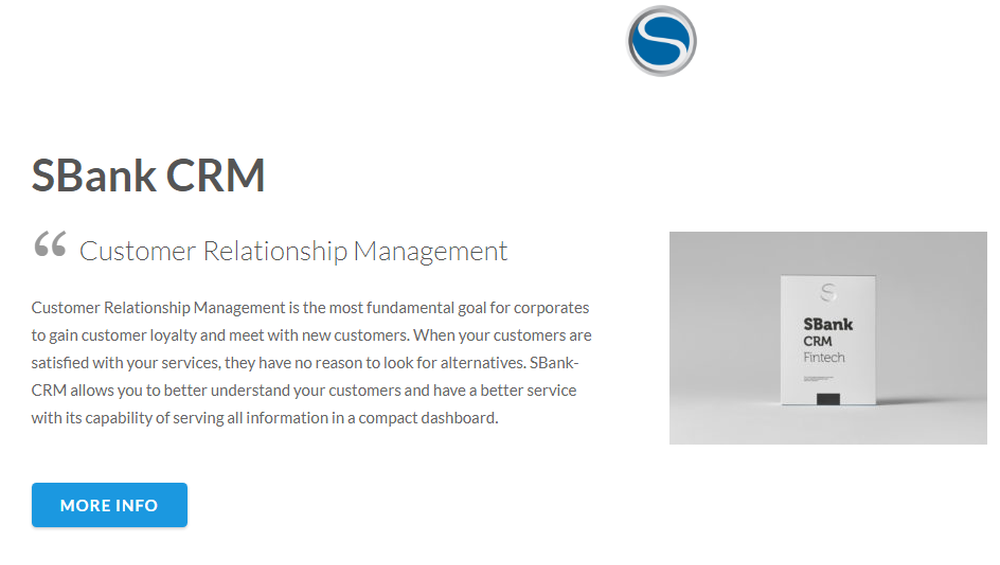SBank CRM Screenshot 1