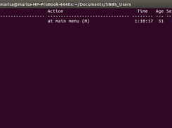 Example of SBBS_User's Output