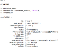 View full annotation of a node