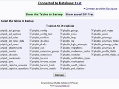 SBMD - Backup MySQL Database Screenshot 2