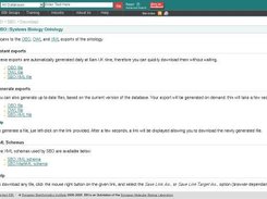 Download facilities (XML, OBO, OWL)