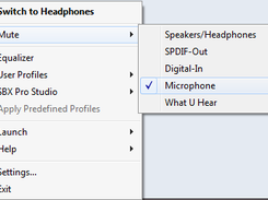 Tray Menu / Mute