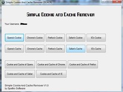 Simple Cache and Cookie Remover