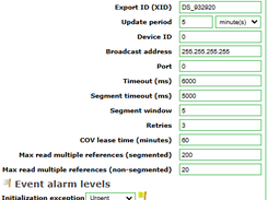 BACnet Configuration example