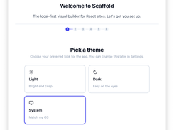 Onboarding screen