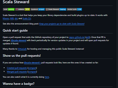 Scala Steward Screenshot 1