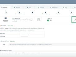 MySQL Hosting DBaaS Cluster Details Page
