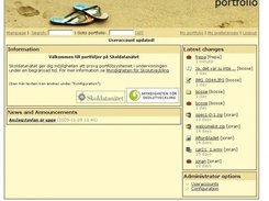 SCAM e-portfolio main page