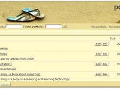 User e-portfolio