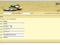 Editing personal preferences