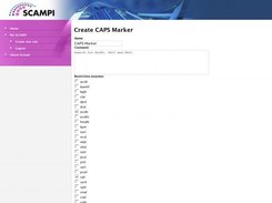 SCAMPI-Web: CAPS marker task creation