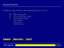 ScanDisk Screensaver in action