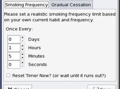 Smoking Frequency Settings