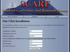 One Click Installation Screen