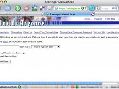 Manual Scan Request page.