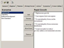 Scenario Manager: The "scenarios" tab