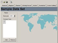 Scenario Manager:  Opening screen