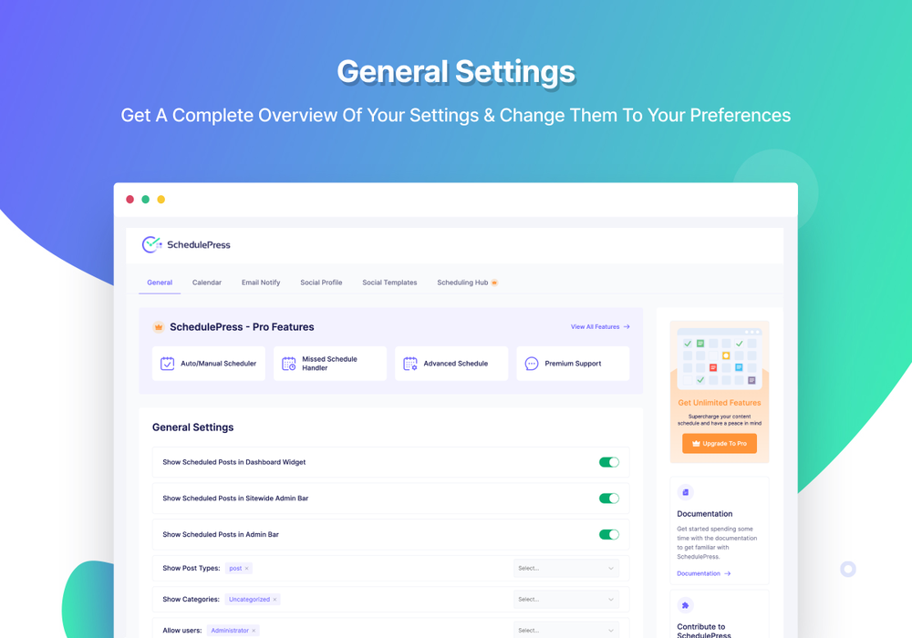General Settings