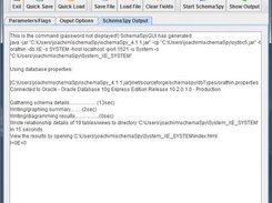 SchemaSpyGUI Output Screen for SchemaSpy