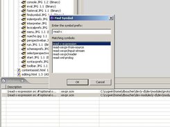 Find Symbol dialog (Windows XP, v0.4.0 on Eclipse 3.0)
