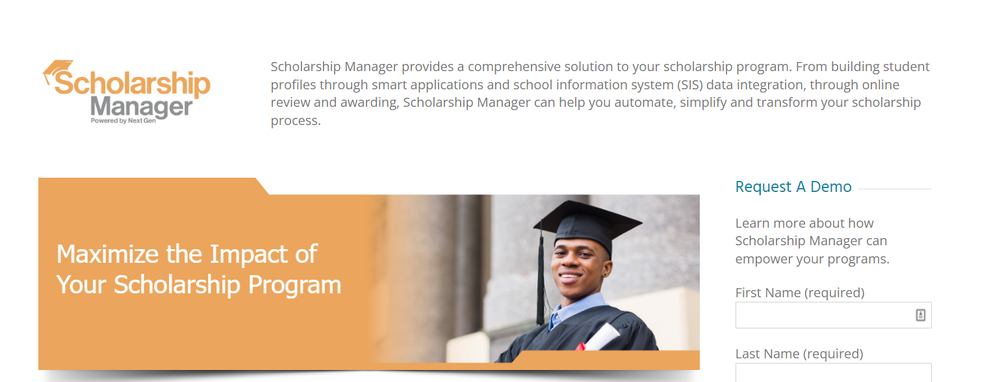 Scholarship Manager Screenshot 1
