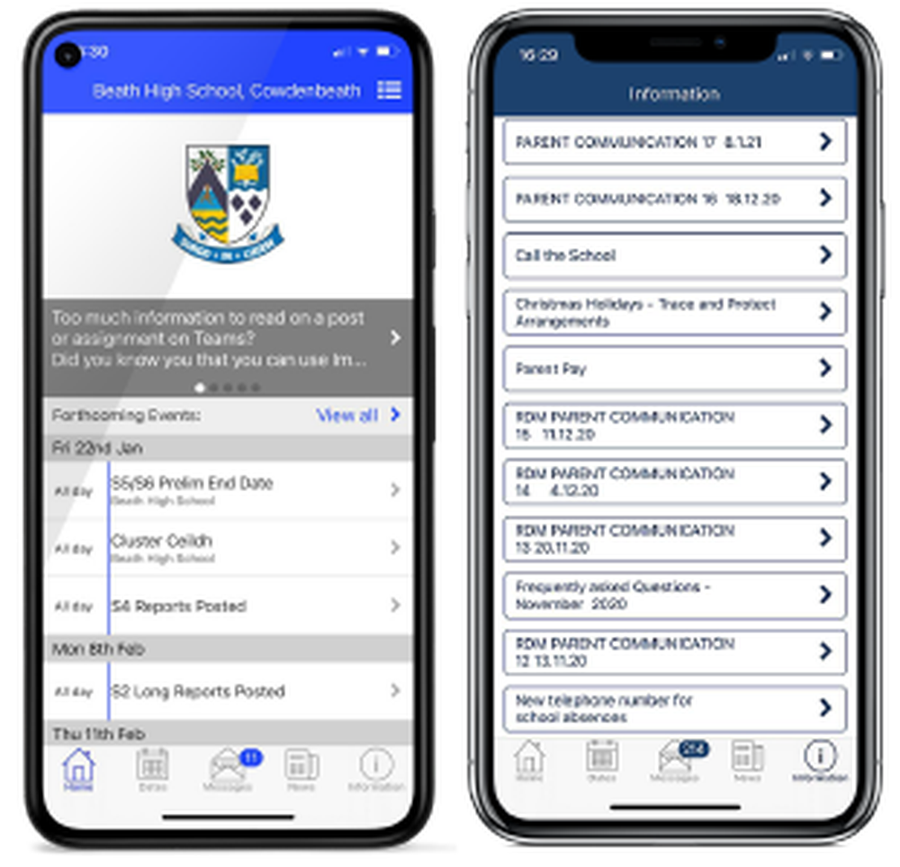 School App for Parents Screenshot 1