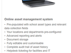 School Asset Manager Screenshot 1