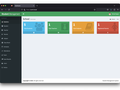 School And College Management System Screenshot 2