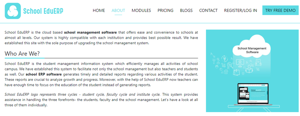 School EduERP Screenshot 1