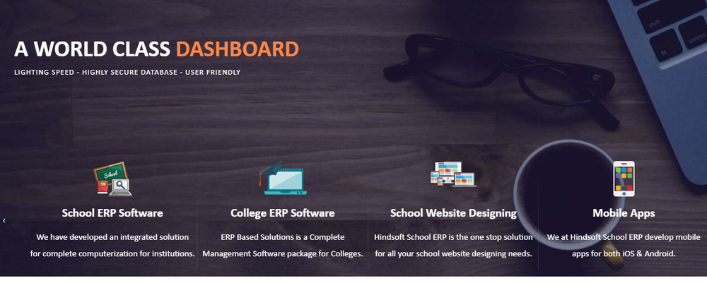 HindSoft School ERP Software Screenshot 1