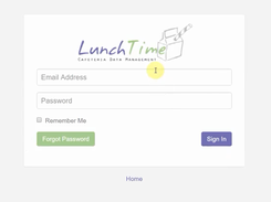 LunchTime School Lunch Software-Login