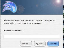 Host dialog (French / Mac OS X Tiger)