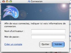 User selection dialog (French / Mac OS X Tiger)