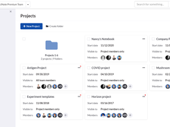 SciNote’s unique projects/experiment/task structure allows you to manage all projects in the lab, assign team members to projects, manage project access, and keep everyone notified of the project's progress.