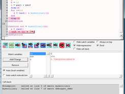 Scipad debugger demo