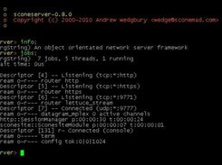 SconeServer configuration console (now in colour!)