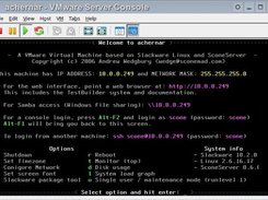 VMware running the SconeServer + TestBuilder VM achernar