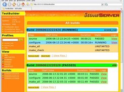The TestBuilder web interface for achernar