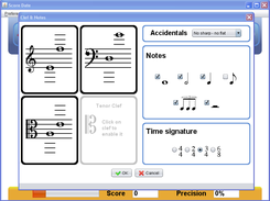 Clefs and notes selection - Windows