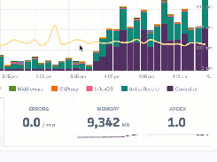 Click and drag to quickly analyze increased response time and tie anomalies directly to endpoints.