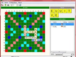 Classic Scrabble with 2 players connected by game server