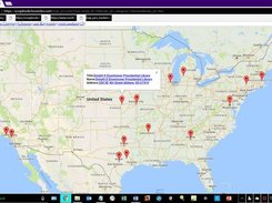 Scrapbook Chronicles Presidents - Library category Map with Eisenhower Pop-up Links