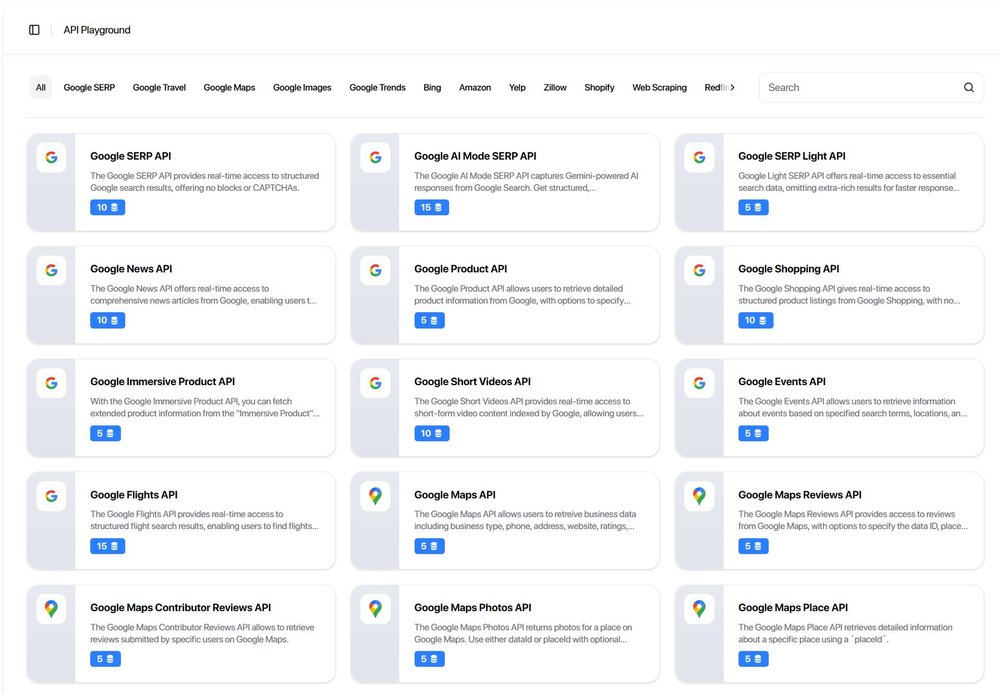 HasData API Playground