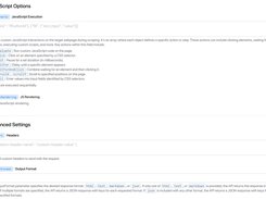 Execute JavaScript, render pages, choose format.