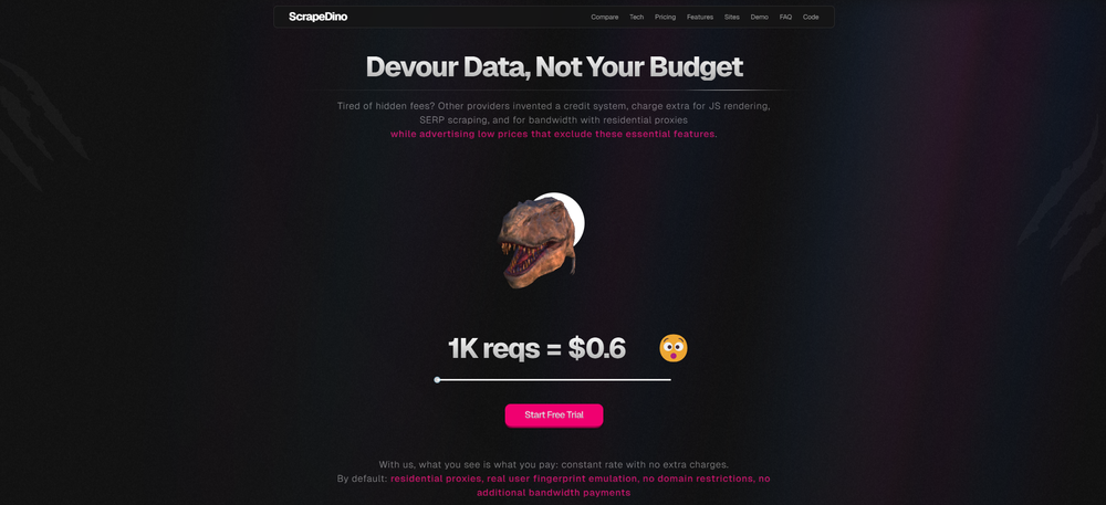 ScrapeDino Screenshot 1