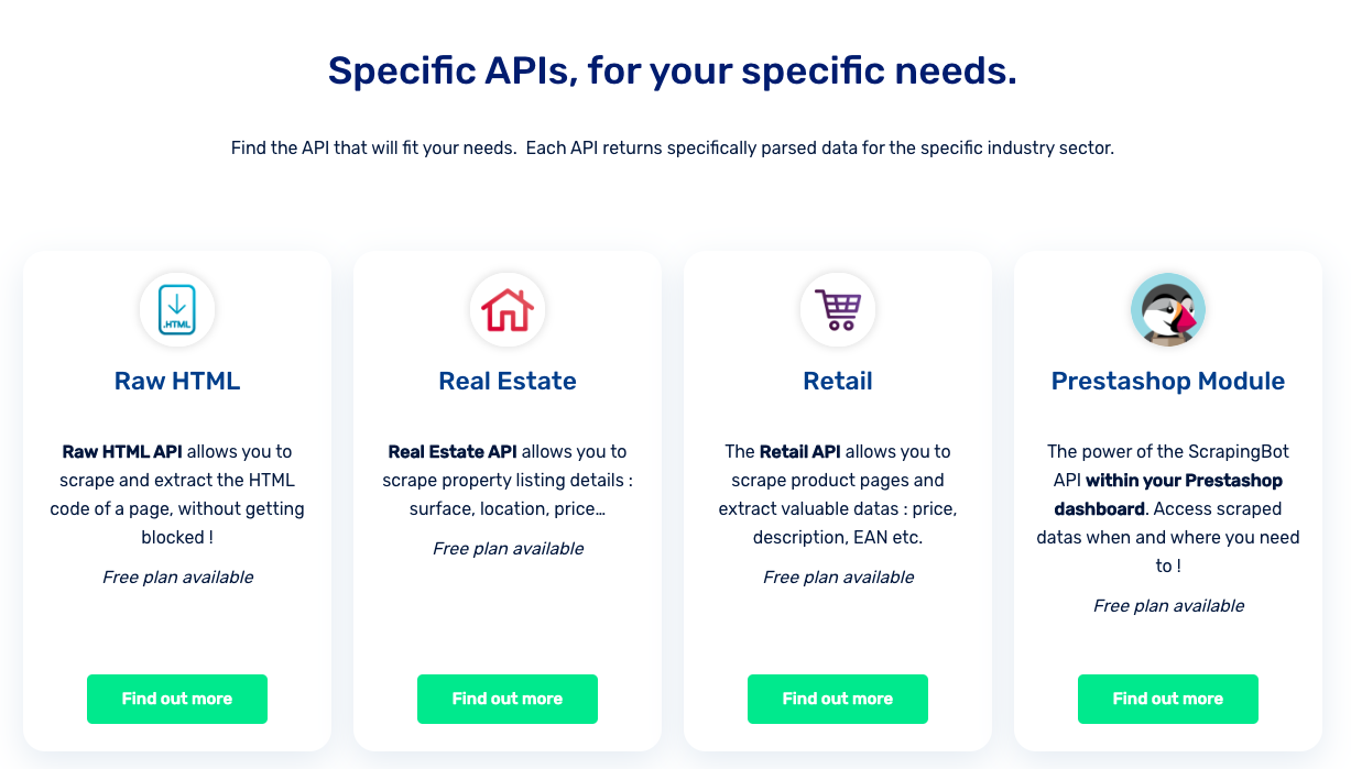 ScrapingBot - API Store