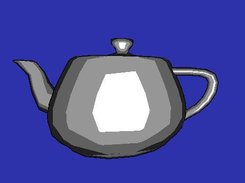 Toon shader effect with per-vertex lighting, no pixel shader