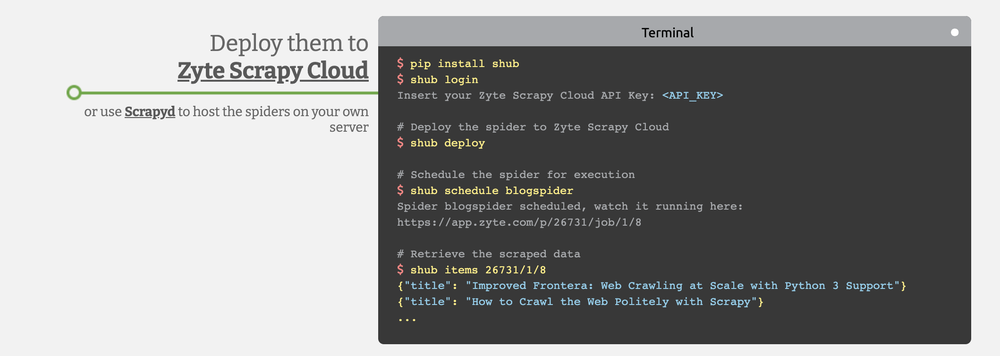 Scrapy Screenshot 1